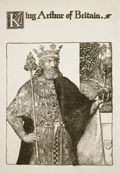 König Artus von Britannien, Illustration aus 